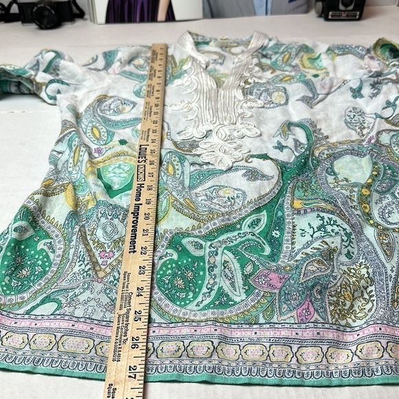 Charter club luxury linen tunic blouse - Picture 7 of 11